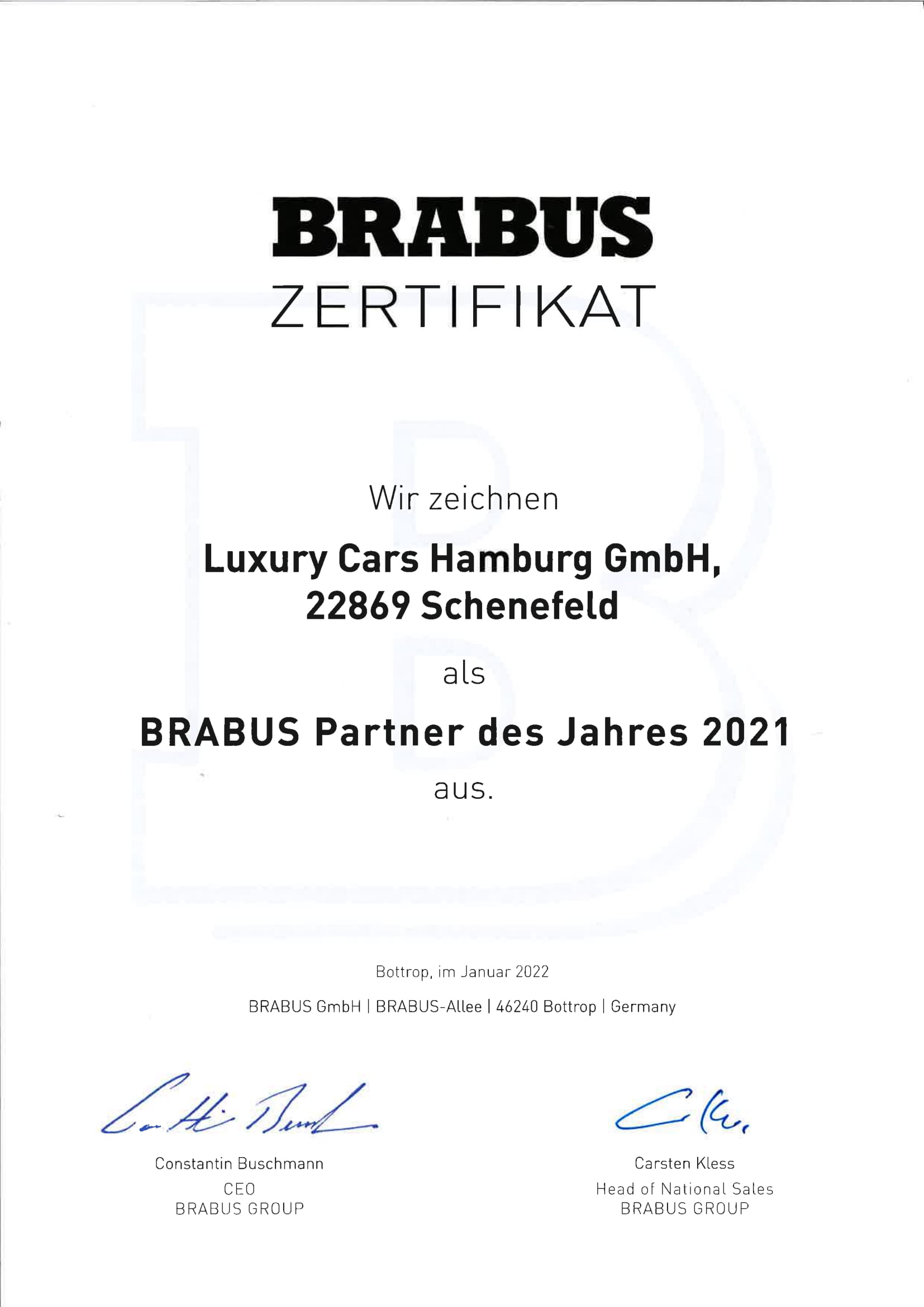 Willkommen bei Luxury Cars Hamburg